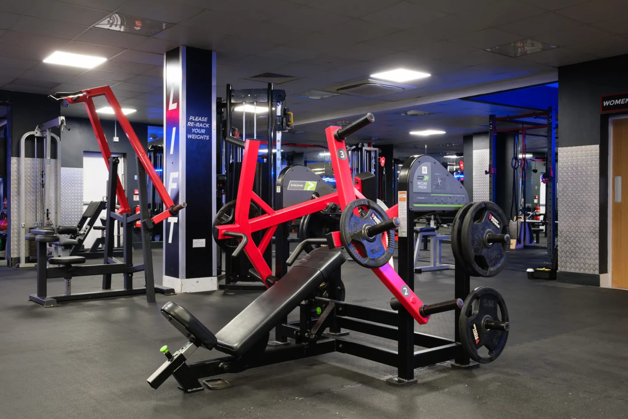 Weight training section